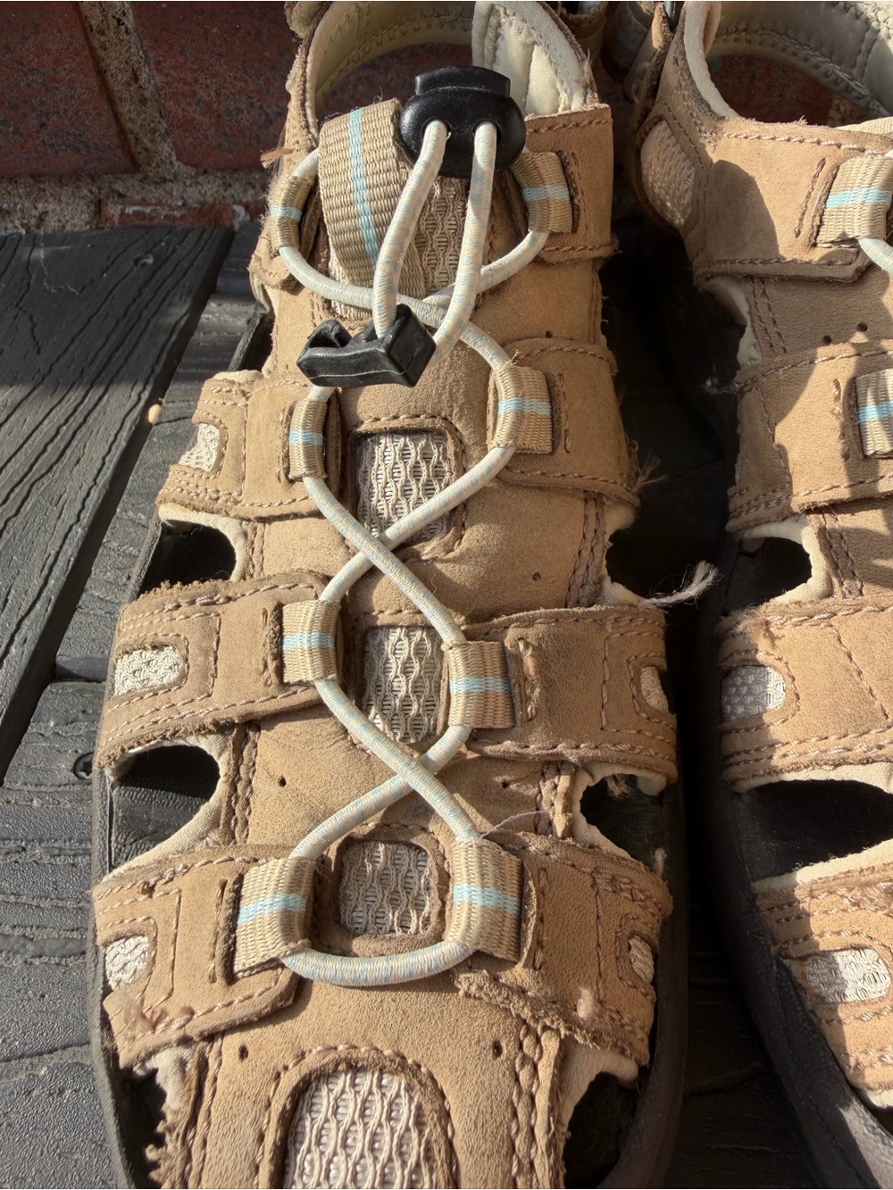 L.L. Bean Sport River Hiking Sandals Outdoor Water Trail Shoes Comfort Size 9 - Picture 6 of 15